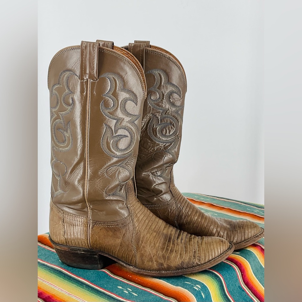 Nocona Lizard Western Boot SZ 10 1/2B